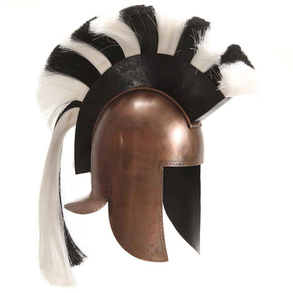286231 vidaXL Greek Warrior Helmet Antique Replica LARP Copper Steel 1