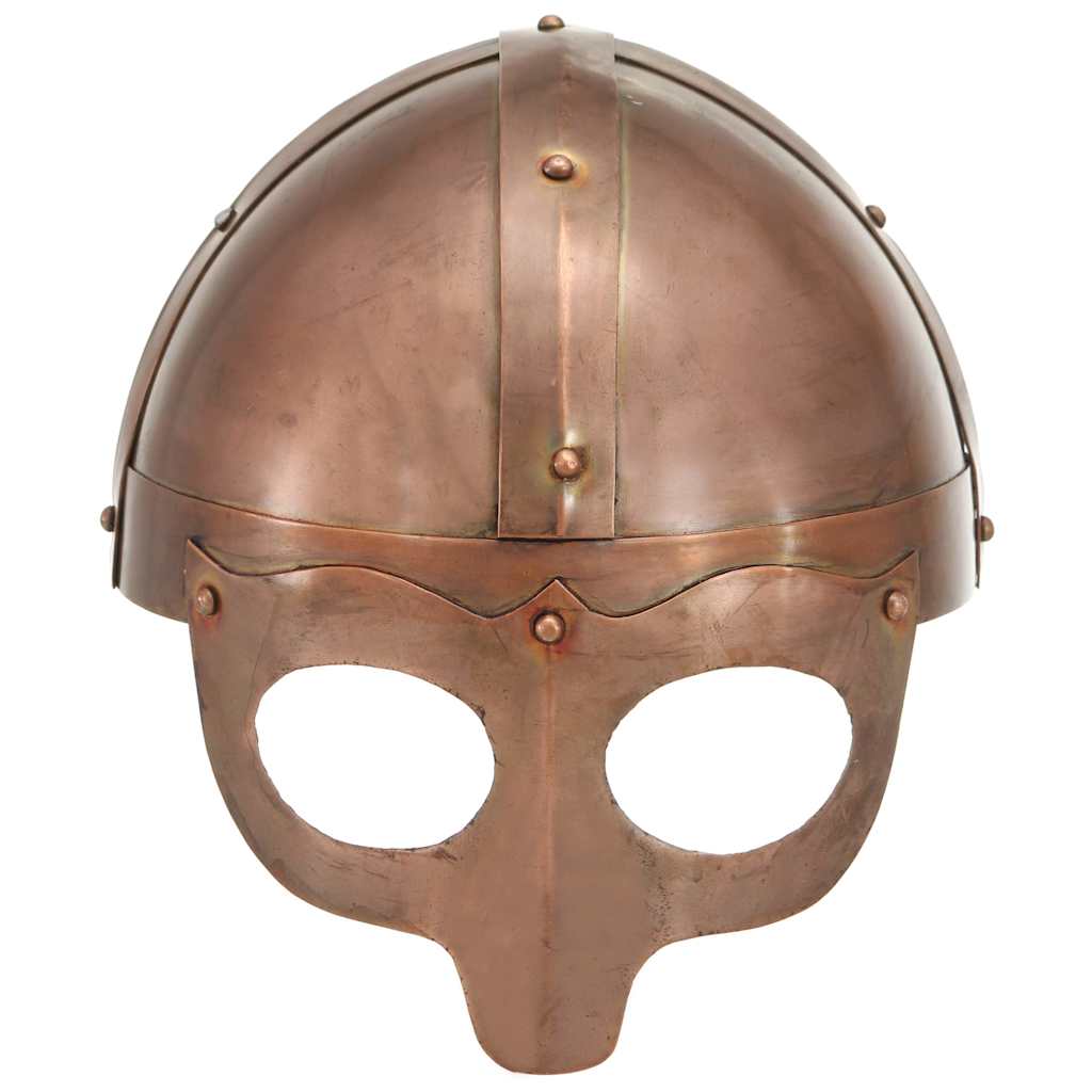 vidaXL Viking Helmet Antique Replica LARP Copper Steel 2