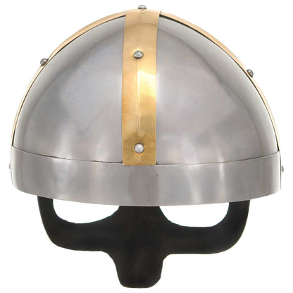 vidaXL Viking Helmet Antique Replica LARP Silver Steel 4