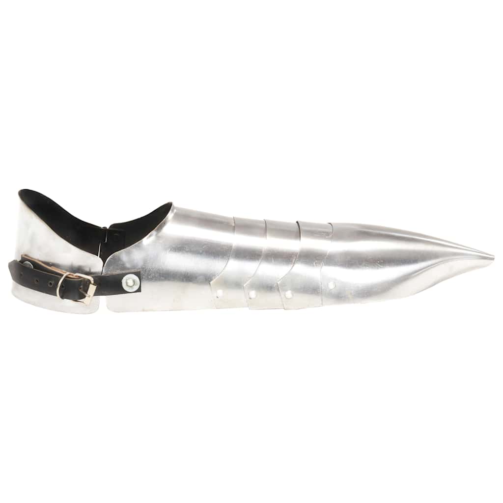 vidaXL Medieval Knight Armour Sabatons Replica LARP Silver Steel 3