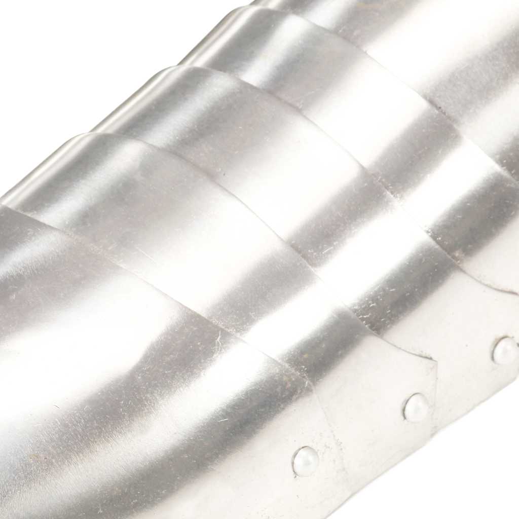 vidaXL Medieval Knight Armour Sabatons Replica LARP Silver Steel 4