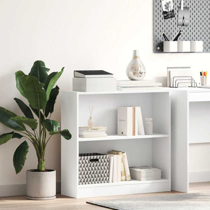 vidaXL Bookcase White 80x24x75 cm Engineered Wood 1