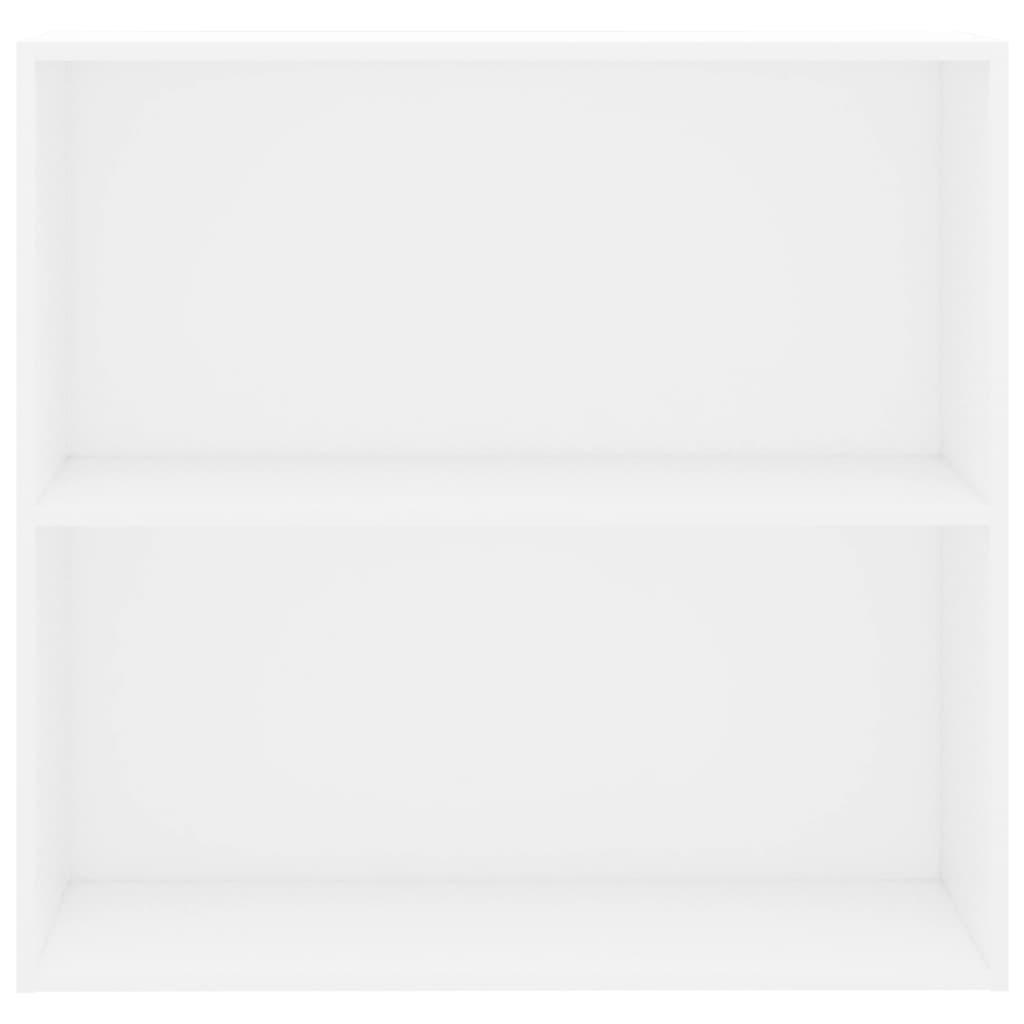 vidaXL Bookcase White 80x30x76,5 cm Engineered Wood 4