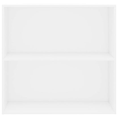 vidaXL Bookcase White 80x30x76,5 cm Engineered Wood 4