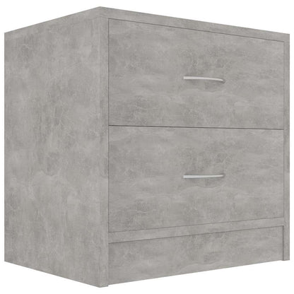 vidaXL Bedside Cabinet | Set of 2 | Concrete Grey | Engineered Wood 3