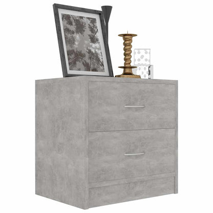 vidaXL Bedside Cabinet | Set of 2 | Concrete Grey | Engineered Wood 4