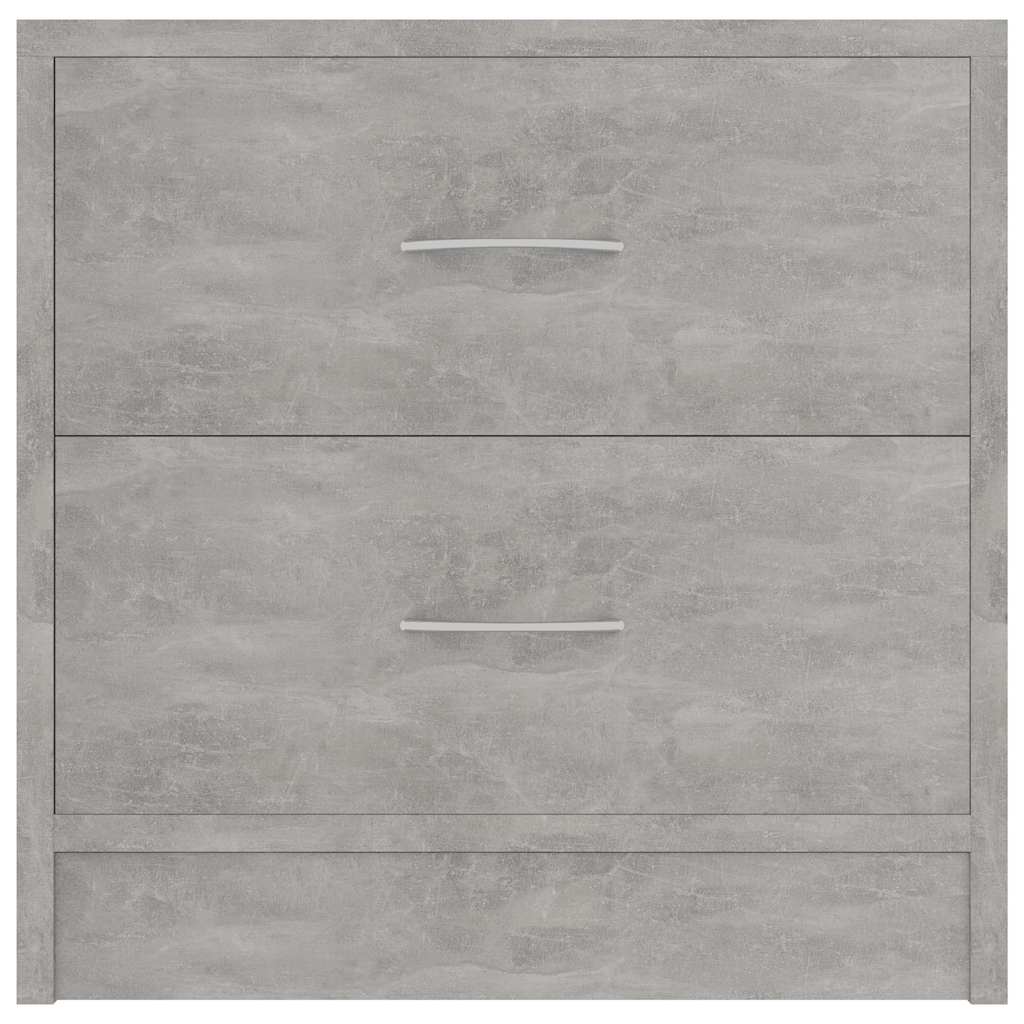 vidaXL Bedside Cabinet | Set of 2 | Concrete Grey | Engineered Wood 5