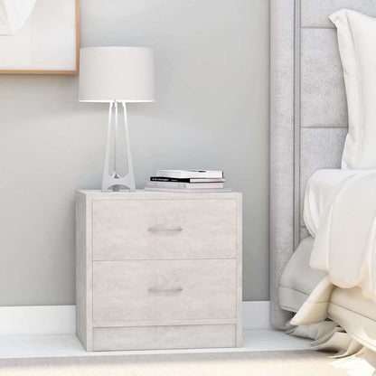 vidaXL Bedside Cabinet | Set of 2 | Concrete Grey | Engineered Wood 1