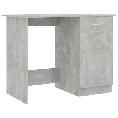 vidaXL Desk | Concrete Grey | Engineered Wood | Standard | Desk | Rectangular 2