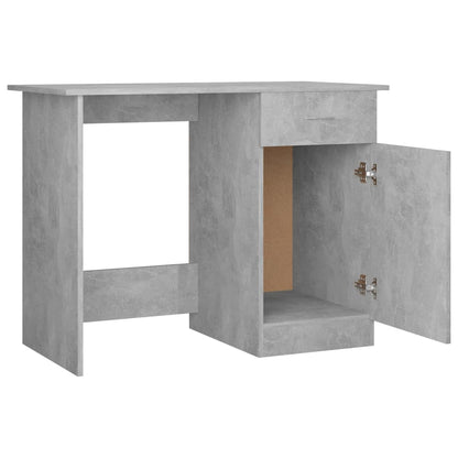 vidaXL Desk | Concrete Grey | Engineered Wood | Standard | Desk | Rectangular 5