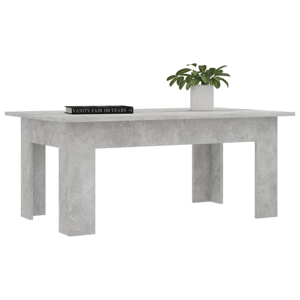 vidaXL Coffee Table | Concrete grey | Engineered wood | Medium | Simplistic 3