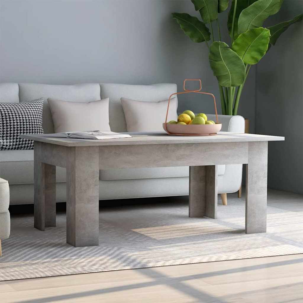 vidaXL Coffee Table | Concrete grey | Engineered wood | Medium | Simplistic 1