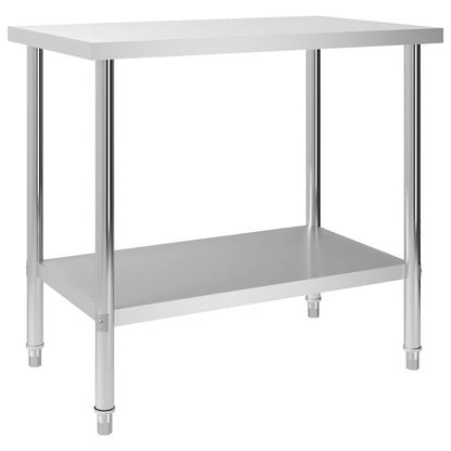Kitchen Work Table Stainless Steel 100 cm 85 cm
