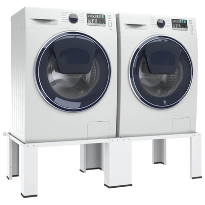 vidaXL Double Washing and Drying Machine Pedestal White 2