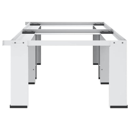 vidaXL Double Washing and Drying Machine Pedestal White 4