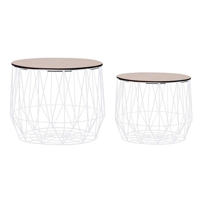 Coffee Table 2 pcs White