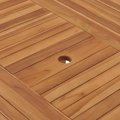 Garden Table Solid Teak Wood 150 x 76 cm Round