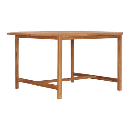 Garden Table Solid Teak Wood 150 x 150 x 75 cm Octagon