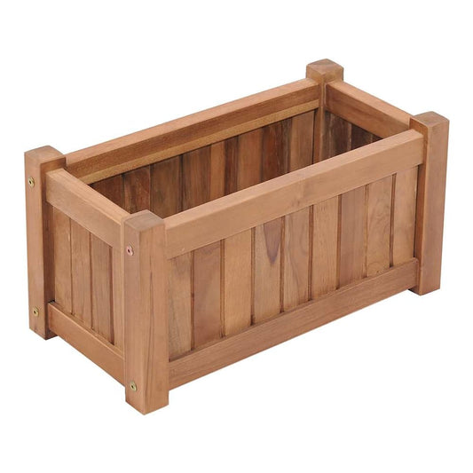 Raised Bed Solid Teak Wood 50 cm 25 cm 25 cm