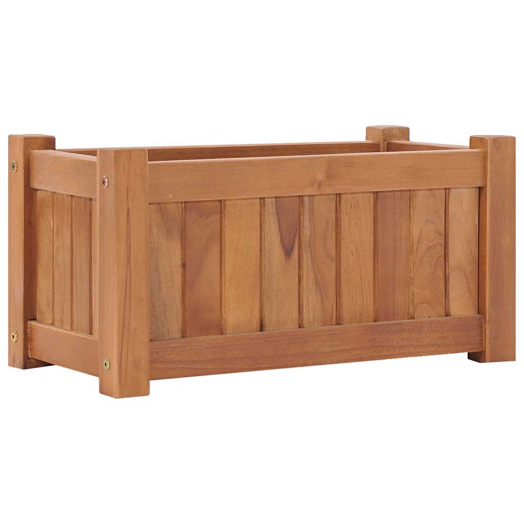 vidaXL Raised Bed | Teak | Solid Teak Wood | 50x25x25 cm | Durable | Planter 2