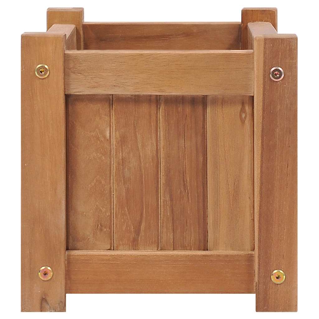 vidaXL Raised Bed | Teak | Solid Teak Wood | 50x25x25 cm | Durable | Planter 4