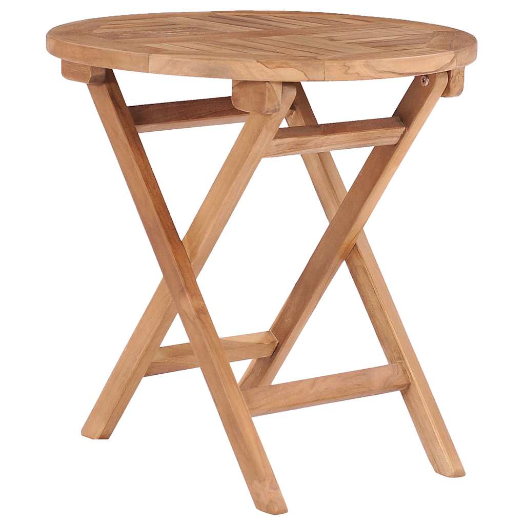 vidaXL Folding Garden Table 45 cm Solid Teak Wood 1