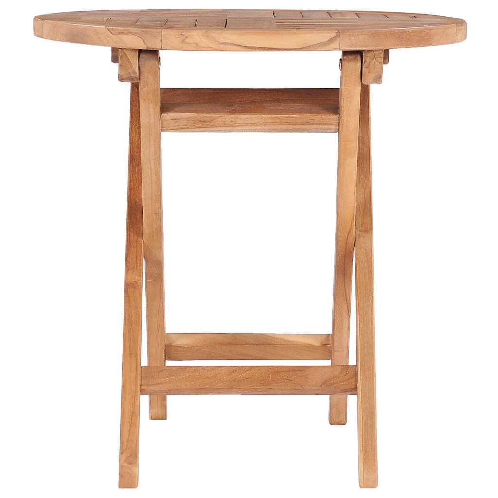 vidaXL Folding Garden Table 45 cm Solid Teak Wood 2