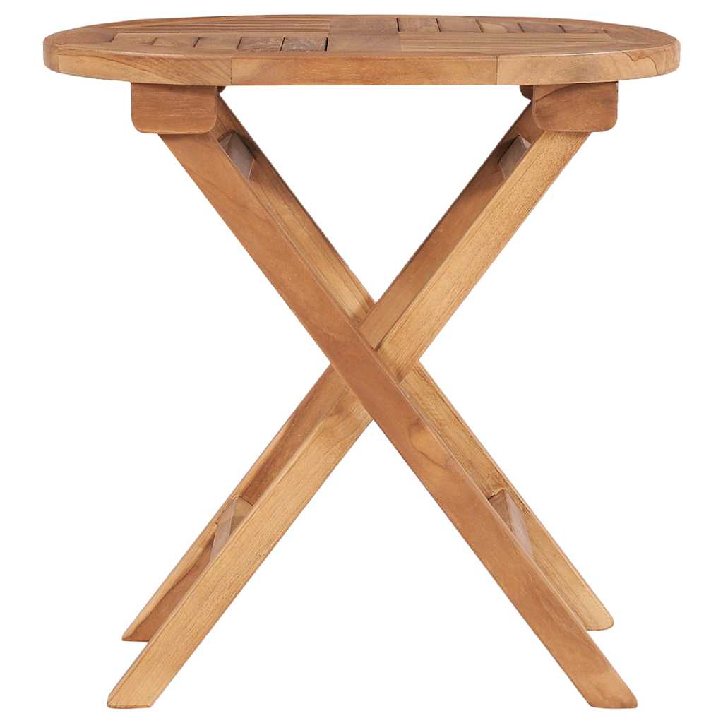 vidaXL Folding Garden Table 45 cm Solid Teak Wood 3