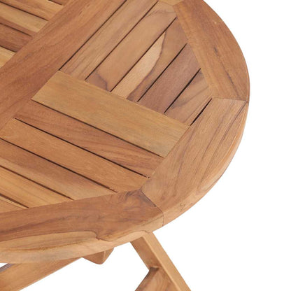 vidaXL Folding Garden Table 45 cm Solid Teak Wood 6