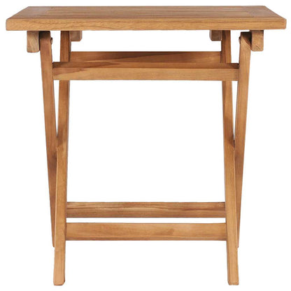 vidaXL Outdoor Table | Teak | Solid Teak wood | Small | Foldable | Outdoor Table 3