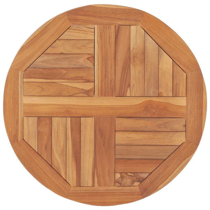 vidaXL Table Top Solid Teak Wood Round 2.5 cm 60 cm 2