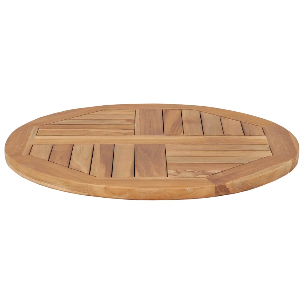 vidaXL Table Top Solid Teak Wood Round 2.5 cm 60 cm 3