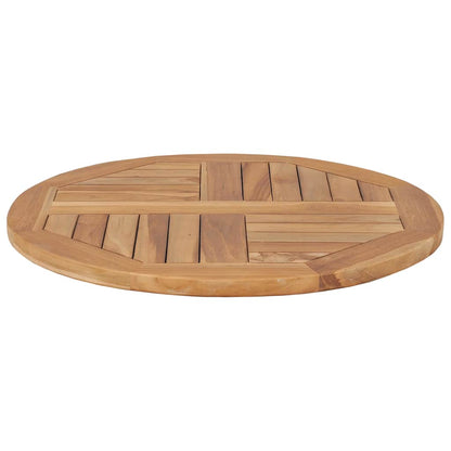vidaXL Table Top Solid Teak Wood Round 2.5 cm 60 cm 3
