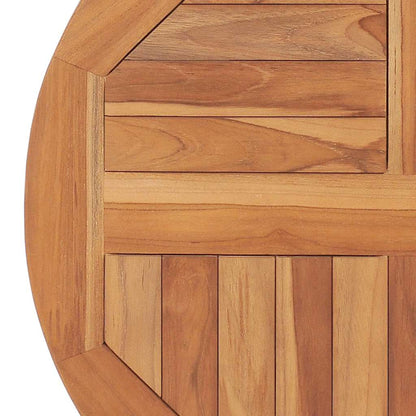 vidaXL Table Top Solid Teak Wood Round 2.5 cm 60 cm 5