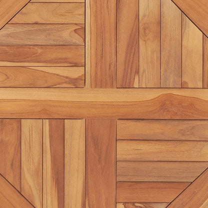 vidaXL Table Top Solid Teak Wood Round 2.5 cm 60 cm 6