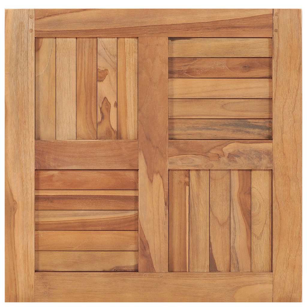 vidaXL Table Top Solid Teak Wood 60x60x2.5 cm 4