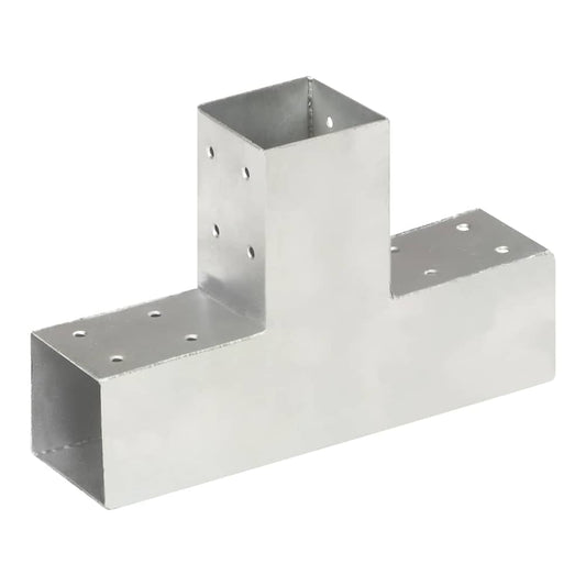 Post Connectors Galvanised Metal 4 71 mm 71 mm T shape