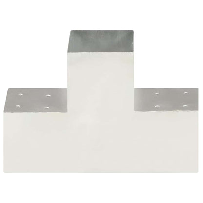 Post Connectors Galvanised Metal 4 101 mm 101 mm T shape
