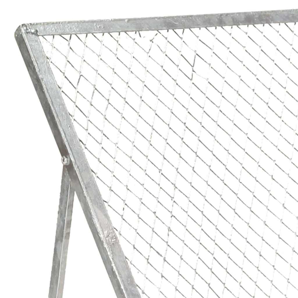 vidaXL Garden Sieve | Galvanised Steel | Foldable | Garden Sieve | Rectangular 3