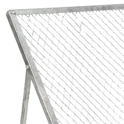 vidaXL Garden Sieve | Galvanised Steel | Foldable | Garden Sieve | Rectangular 3