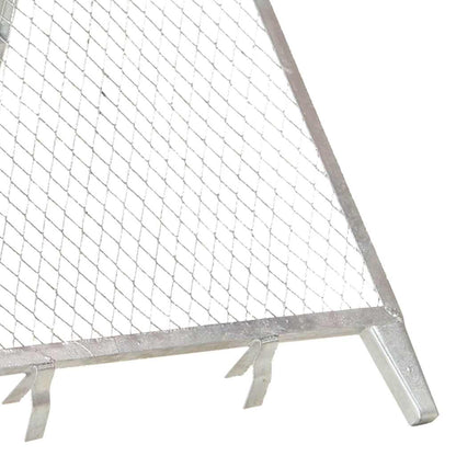 vidaXL Garden Sieve | Galvanised Steel | Foldable | Garden Sieve | Rectangular 4