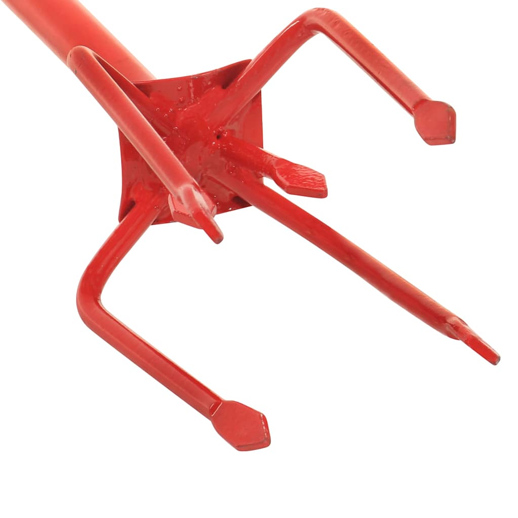 vidaXL Garden Claw | Red | Steel, PE | 97 cm long | Ergonomic | Garden Claw 6