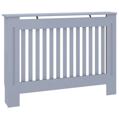 vidaXL Radiator Cover Grey 112x19x81.5 cm Engineered Wood 2