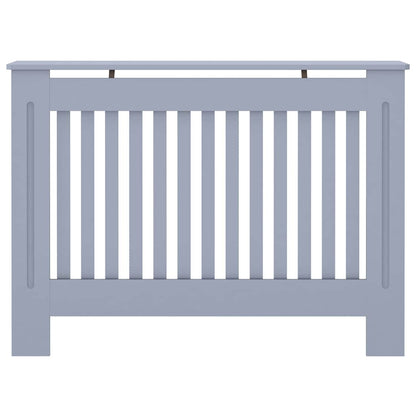vidaXL Radiator Cover Grey 112x19x81.5 cm Engineered Wood 4