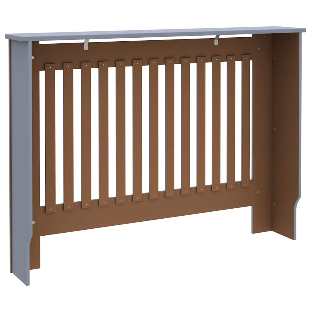 vidaXL Radiator Cover Grey 112x19x81.5 cm Engineered Wood 6