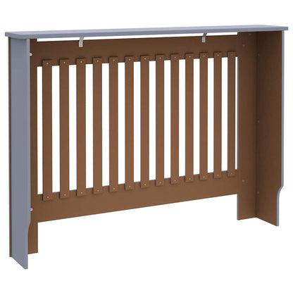 vidaXL Radiator Cover Grey 112x19x81.5 cm Engineered Wood 6