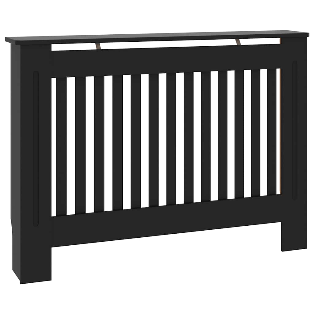 Radiator Cover 112 x 19 x 81.5 cm Engineered Wood 1 Depth 19 cm Width 112 cm Black