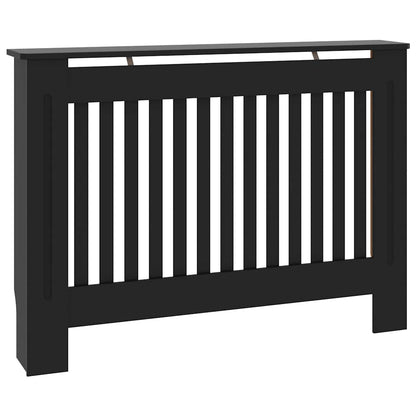 Radiator Cover 112 x 19 x 81.5 cm Engineered Wood 1 Depth 19 cm Width 112 cm Black