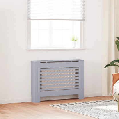 vidaXL Radiator Cover Anthracite 112x19x81.5 cm MDF 1