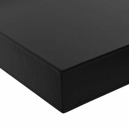 vidaXL Wall Mounted Shelf | Set of 2 | Black | MDF | 100x20x3.8 cm 5